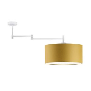 Nowoczesna lampa sufitowa RANGUN Stal Szczotkowana – Musztardowy 870699