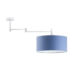 Nowoczesna lampa sufitowa RANGUN Stal Szczotkowana – Niebieski 870725