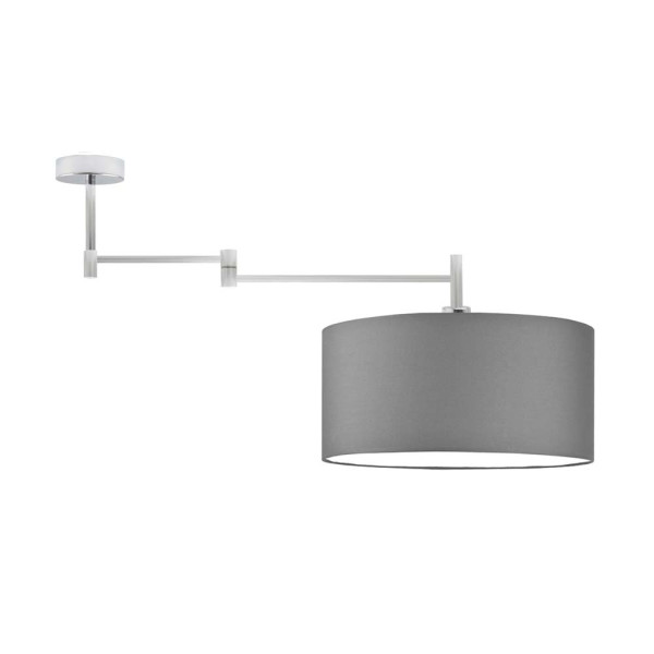 Nowoczesna lampa sufitowa z chłodnym akcentem RANGUN Chrom – Szary Stalowy 870684
