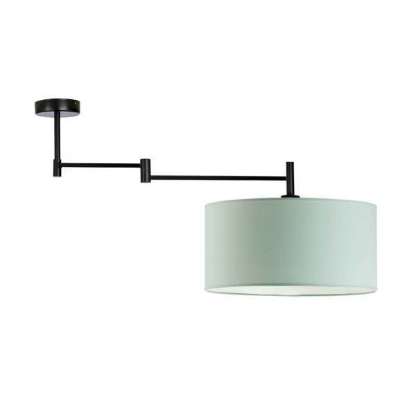 Nowoczesna lampa sufitowa z miętowym akcentem RANGUN Czarny – Miętowy 870694