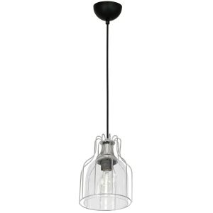 Nowoczesna lampa wisząca Luminex szklany transparentny klosz chrom E27 1068221 Nowoczesna lampa wisząca Luminex szklany transparentny klosz chrom E27 1068221