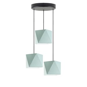 Nowoczesna lampa wisząca MAJORKA loft Srebrny/ Miętowy 1017239 Nowoczesna lampa wisząca MAJORKA loft Srebrny/ Miętowy 1017239
