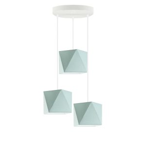 Nowoczesna lampa wisząca MAJORKA loft Srebrny/ Miętowy 905165 Nowoczesna lampa wisząca MAJORKA loft Srebrny/ Miętowy 905165
