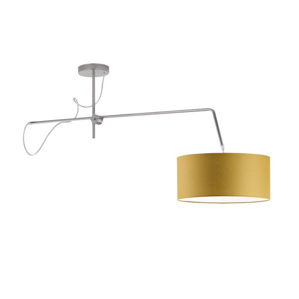 Nowoczesna Lampa wisząca RIO Srebrny - Musztardowy 858265