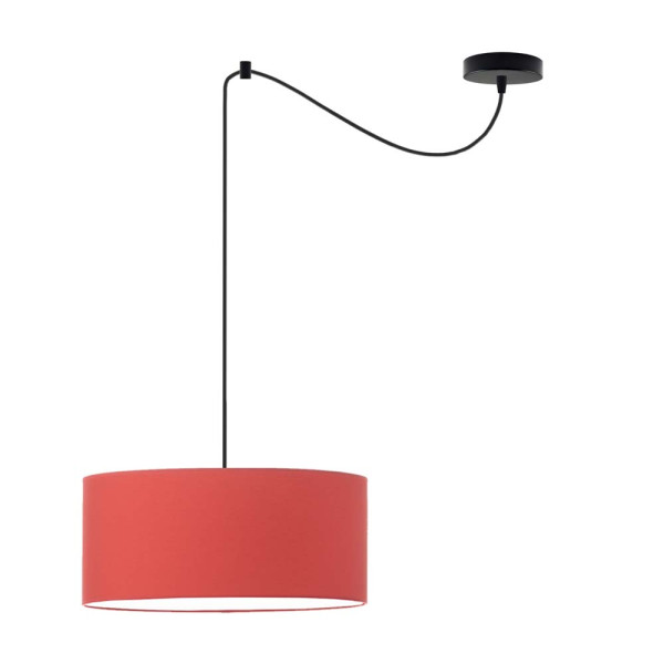 Nowoczesna lampa wisząca WAIKIKI W1 Czarny - Czerwony 879436