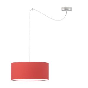 Nowoczesna lampa wisząca WAIKIKI W1 Stal Szczotkowana – Czerwony 879476 Nowoczesna lampa wisząca WAIKIKI W1 Stal Szczotkowana – Czerwony 879476
