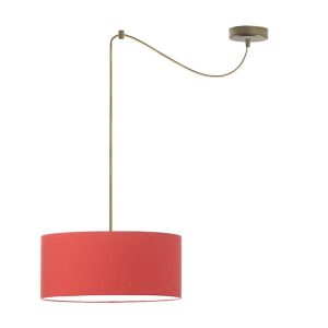Nowoczesna lampa wisząca WAIKIKI W1 Stare Złoto – Czerwony 879410 Nowoczesna lampa wisząca WAIKIKI W1 Stare Złoto – Czerwony 879410