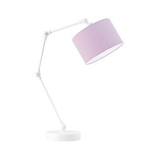 Nowoczesna lampka biurkowa ASMARA Biały – Jasny Fioletowy 872317 Nowoczesna lampka biurkowa ASMARA Biały – Jasny Fioletowy 872317