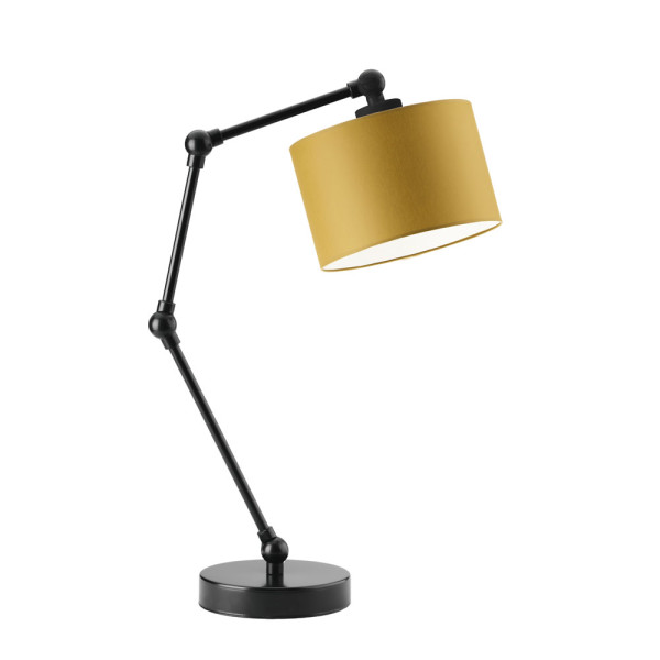 Nowoczesna lampka biurkowa ASMARA Czarny - Musztardowy 872298