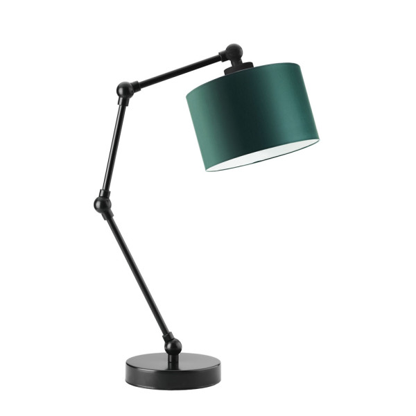 Nowoczesna lampka biurkowa ASMARA Czarny - Zieleń Butelkowa 872294