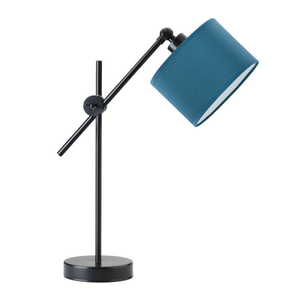 Nowoczesna lampka na biurko MALI - Srebrny/Morski 900259