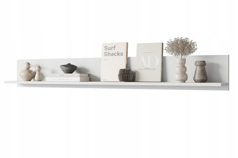 Nowoczesna, minimalistyczna półka ścienna biała 961452