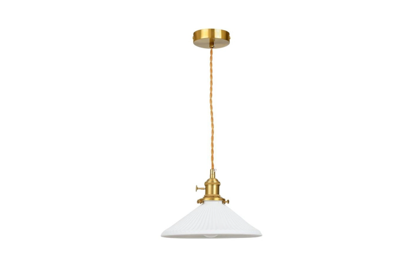 Nowoczesna Plisowana Ceramiczna Lampa wisząca Sufitowa DAGON 235 Retro 1030103