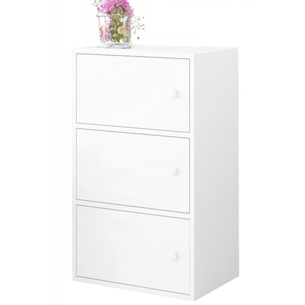 Nowoczesna pojemna komoda biała loft 78 cm 674278