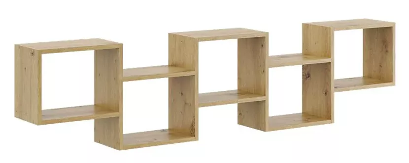 Nowoczesna półka ścienna w kolorze dąb artisan - Avvon 288246