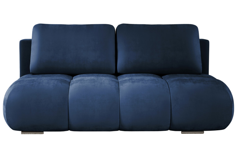 Nowoczesna sofa rozkładana z pojemnikiem MISTY granatowa łatwoczyszcząca 813648