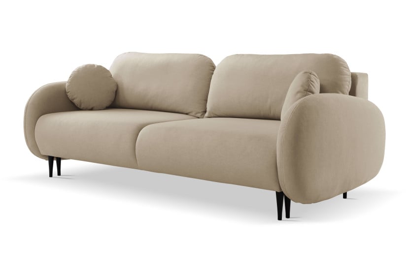 Nowoczesna sofa z funkcją spania SOFTI - Beżowy 725299
