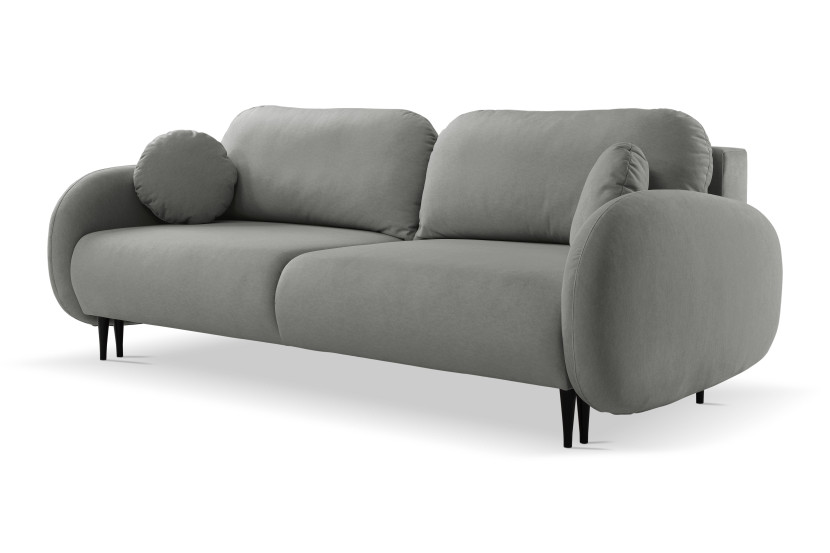 Nowoczesna sofa z funkcją spania SOFTI - grafitowa 725297
