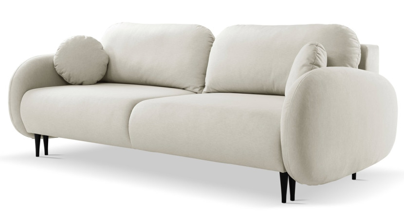 Nowoczesna sofa z funkcją spania SOFTI Kremowy 347922