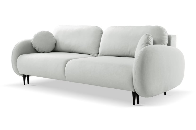 Nowoczesna sofa z funkcją spania SOFTI- SZARY 555442