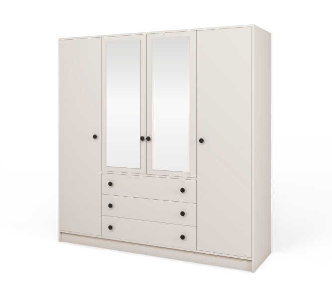 Nowoczesna szafa Pireus 4D Cashmere z lustrem 1069209