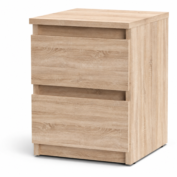 Nowoczesna Szafka komoda stolik nocny 2 szuflady SM3 Sonoma 1058346