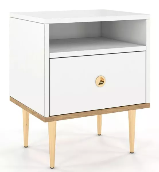 Nowoczesna szafka nocna glamour - Vevon 643226