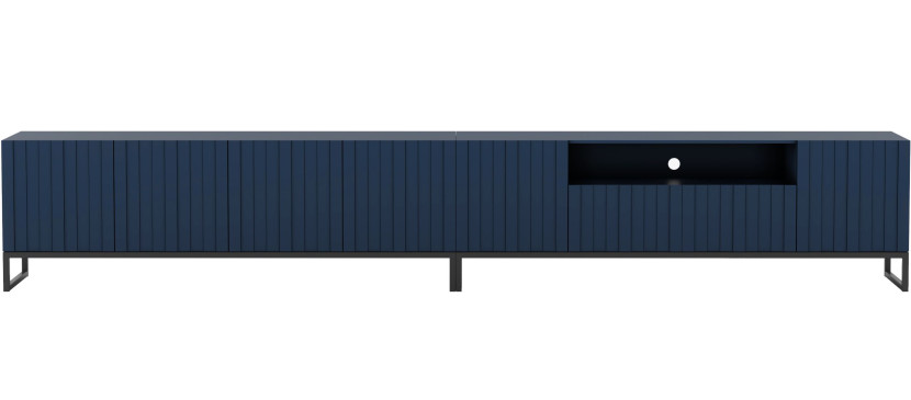 Nowoczesna Szafka RTV Glamour Komoda RTV Granatowy MAT 300cm 239661