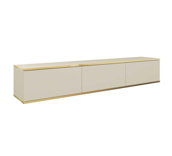 Nowoczesna szafka RTV ORO 175cm beżowa gładkie fronty 324104