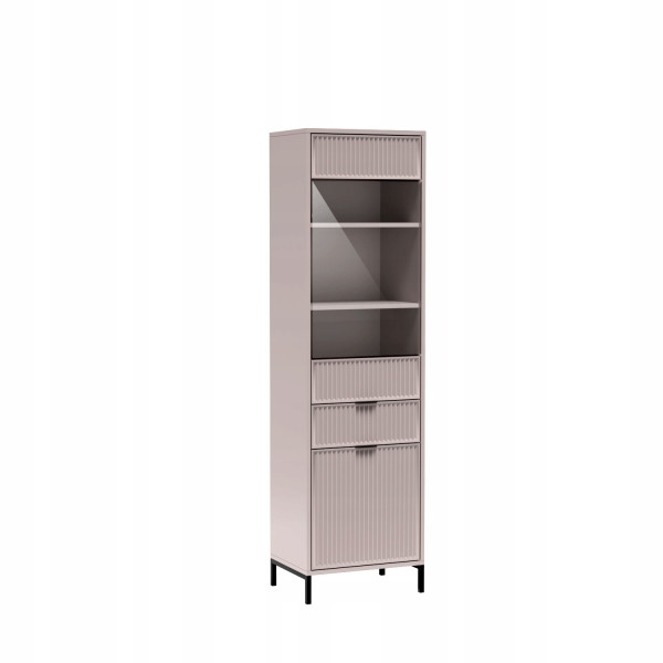 Nowoczesna witryna ryflowane fronty kaszmir STYLES 1064526