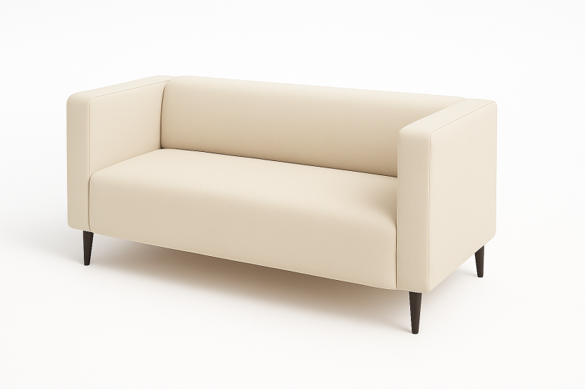Nowoczesna wygodna sofa dwuosobowa tapicerowana CALMO welur manila 02 728115