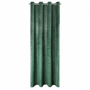 Nowoczesna Zasłona MOLY 140×250 Zielona z Srebrnym Wzorem 951737 Nowoczesna Zasłona MOLY 140×250 Zielona z Srebrnym Wzorem 951737