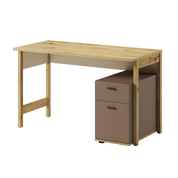 Nowoczesne biurko młodzieżowe SONNY z szufladami dąb artisan 718222