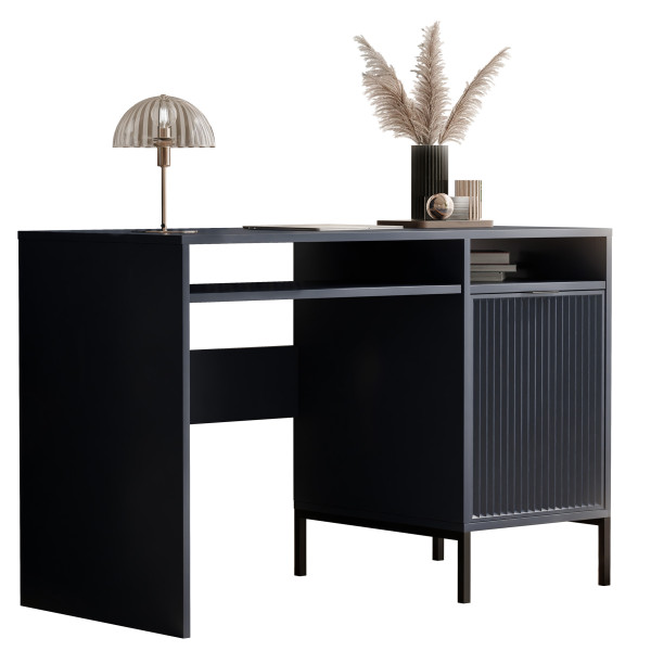 Nowoczesne biurko WAVE 120 cm na nóżkach - indigo 704204