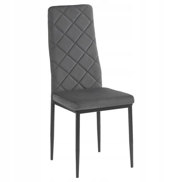 Nowoczesne krzesło kuchnia jadalnia salon tapicerowane Mark II KT117 szare 803507