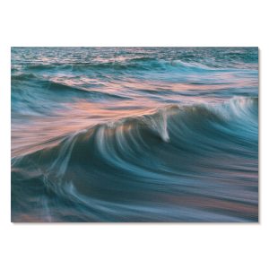 Nowoczesne plakaty A2 Dynamiczne fale turkus zachód projektu Izaaka 1007169 Nowoczesne plakaty A2 Dynamiczne fale turkus zachód projektu Izaaka 1007169