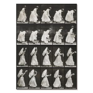 Nowoczesne plakaty A2 Kobieta machająca chusteczką (1887) E. Muybridge’a 1011468 Nowoczesne plakaty A2 Kobieta machająca chusteczką (1887) E. Muybridge’a 1011468