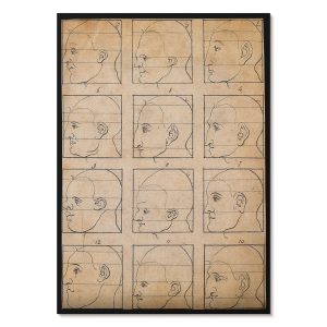 Nowoczesne plakaty A3 Dwanaście profili ludzkich (1794) Alberta Dürera 1013343 Nowoczesne plakaty A3 Dwanaście profili ludzkich (1794) Alberta Dürera 1013343