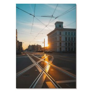 Nowoczesne plakaty A3 Zachodzące słońce nad miastem architektura 979568 Nowoczesne plakaty A3 Zachodzące słońce nad miastem architektura 979568