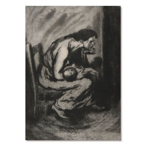 Nowoczesne plakaty A4 Kobieta z chorym dzieckiem (1902) T. Steinlena 1012940 Nowoczesne plakaty A4 Kobieta z chorym dzieckiem (1902) T. Steinlena 1012940