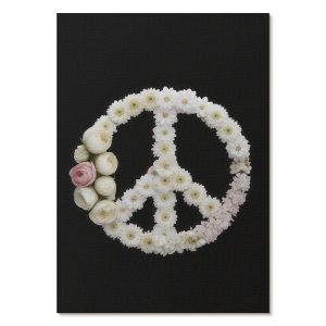 Nowoczesne plakaty A4 Kwiaty symbol pokoju na czarnym tle 978473 Nowoczesne plakaty A4 Kwiaty symbol pokoju na czarnym tle 978473
