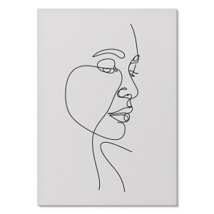 Nowoczesne plakaty A4 Minimalistyczny line art twarzy szkic 978371 Nowoczesne plakaty A4 Minimalistyczny line art twarzy szkic 978371