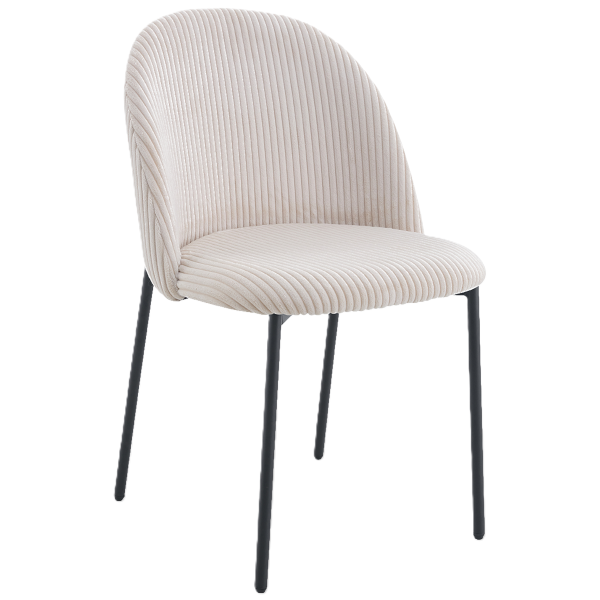 Nowoczesne stylowe krzesło Ines KT207 sztruks beż 909148