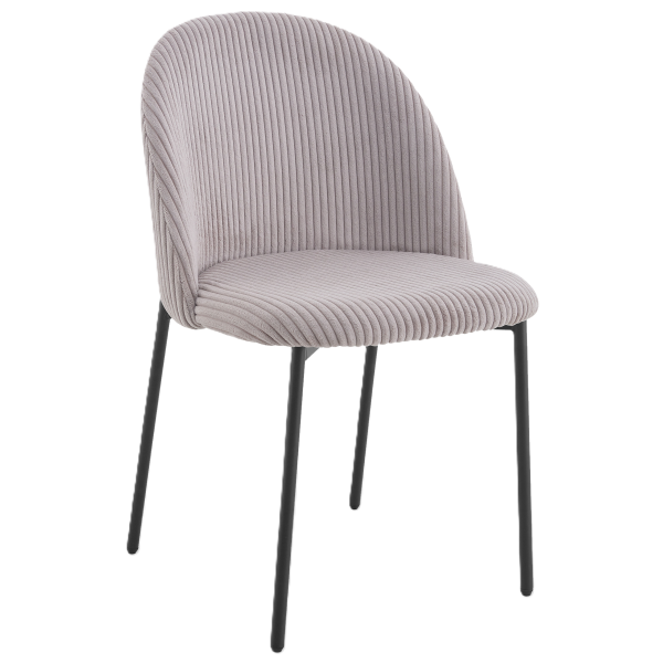 Nowoczesne stylowe krzesło Ines KT207 sztruks taupe 899827