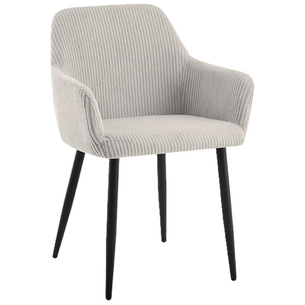 Nowoczesne stylowe krzesło kuchnia jadalnia salon KT206 Lotta sztruks taupe 865094