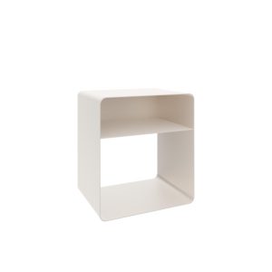 Nowoczesny kaszmirowy stolik nocny AURA z półką do minimalistycznych wnętrz 806313 Nowoczesny kaszmirowy stolik nocny AURA z półką do minimalistycznych wnętrz 806313