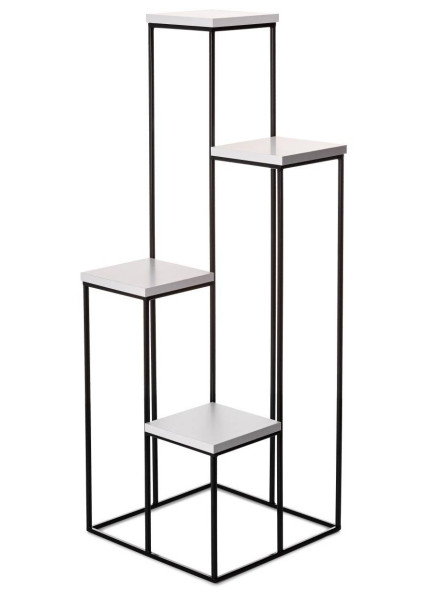 Nowoczesny kwietnik czarno biały 110 cm LOFT 88106