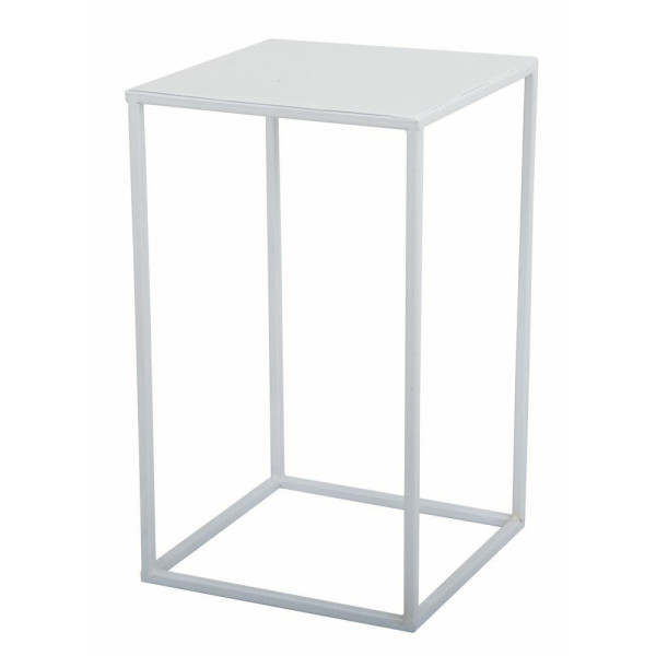 Nowoczesny kwietnik stojący 40 cm biały GLAM 88142