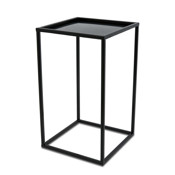Nowoczesny kwietnik stojący 40 cm czarny 88084