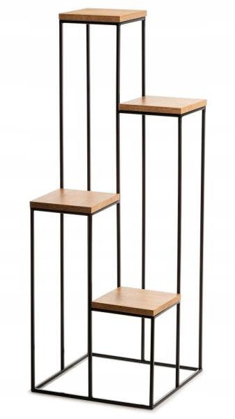 Nowoczesny kwietnik stojak 110 cm czarny LOFT 88130